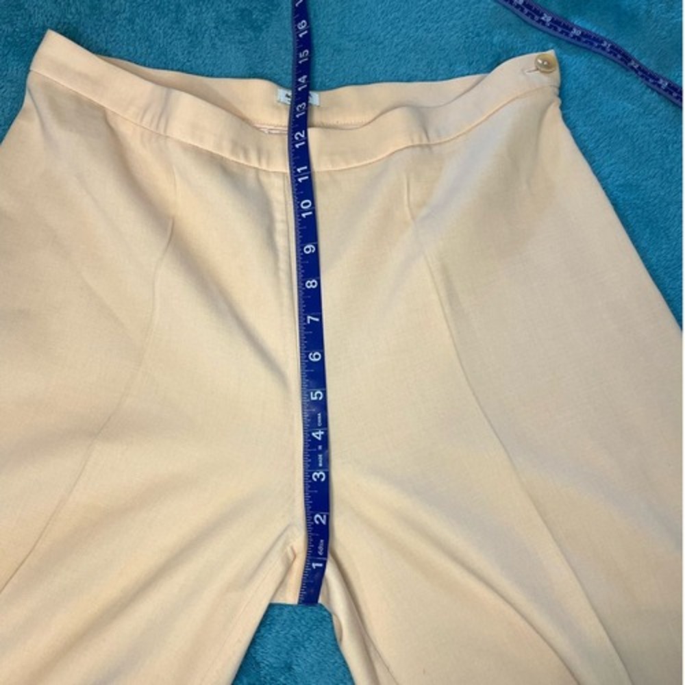 Agnona Peach Wool Trouser Pants Size EU 46 / US 10 Made In Italy Quiet Luxury‎ - Picture 7 of 9